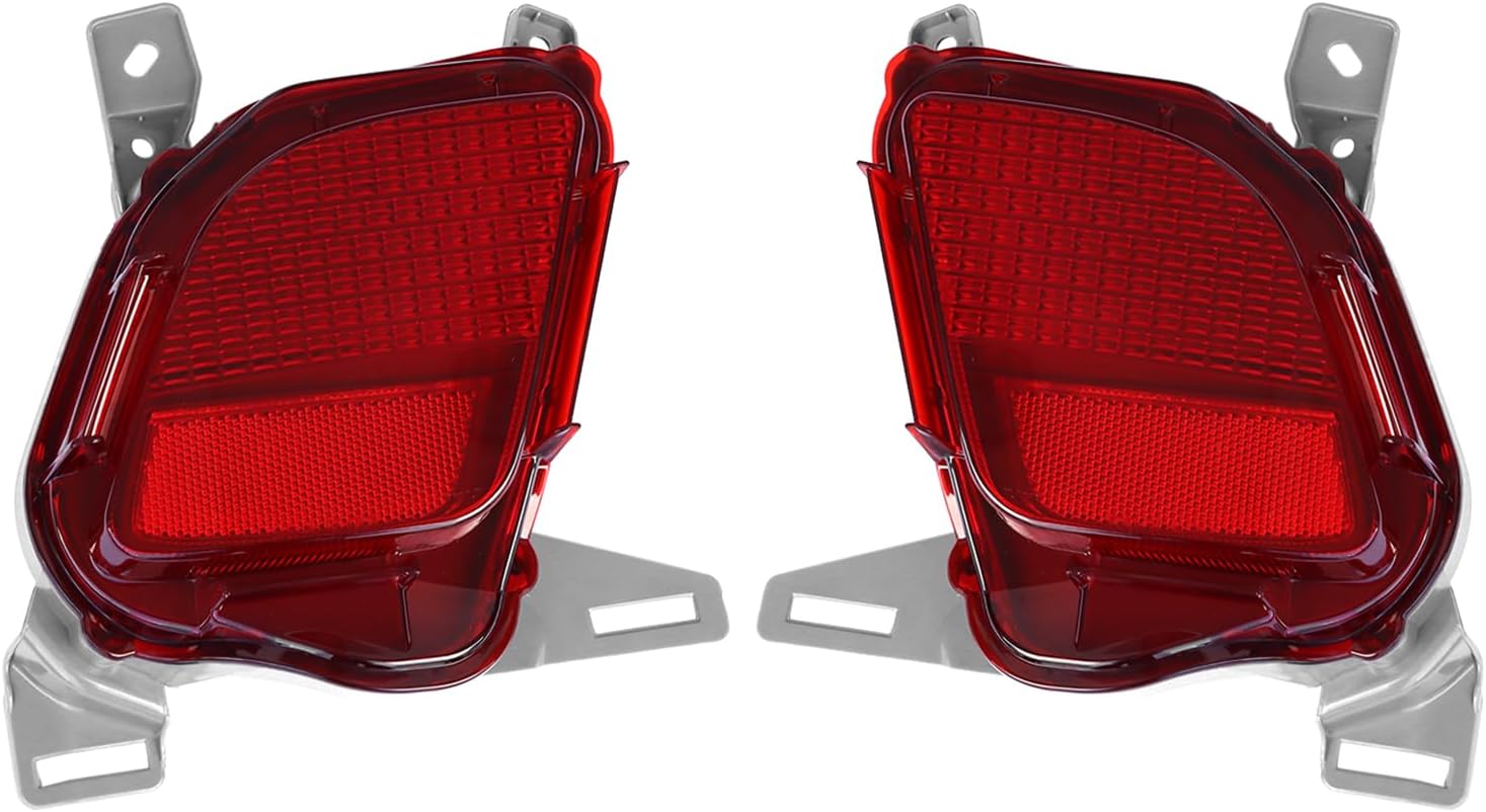 Highlander Rear Bumper Reflector Compatible with 2014 2015 2016 2017 2018 2019 T-o-yot-a Highlander Sport Utility 4-Door 81490-0E020 81480-0E020 (Rear Bumper Left & Right Reflector)