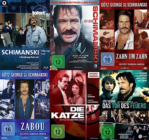 Götz George - 22 Filme - SCHIMANSKI - Mega Collection - 1981 – 2013 + Bonus „ Tor der Feuers “ - 13 DVD + Blu-Ray + CD Soundtra - Mehr Infos/Bestellen