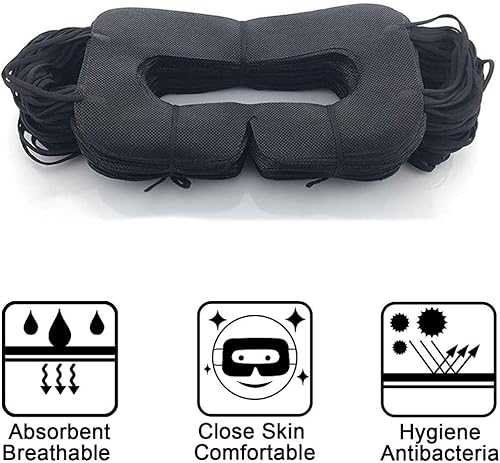 Miniatura 2 de Máscara VR 100 piezas VR Experiencia Máscara facial de tela sanitaria compatible VR Oculus Rift Playstation VR HTC Vive VR gafas VR caja de