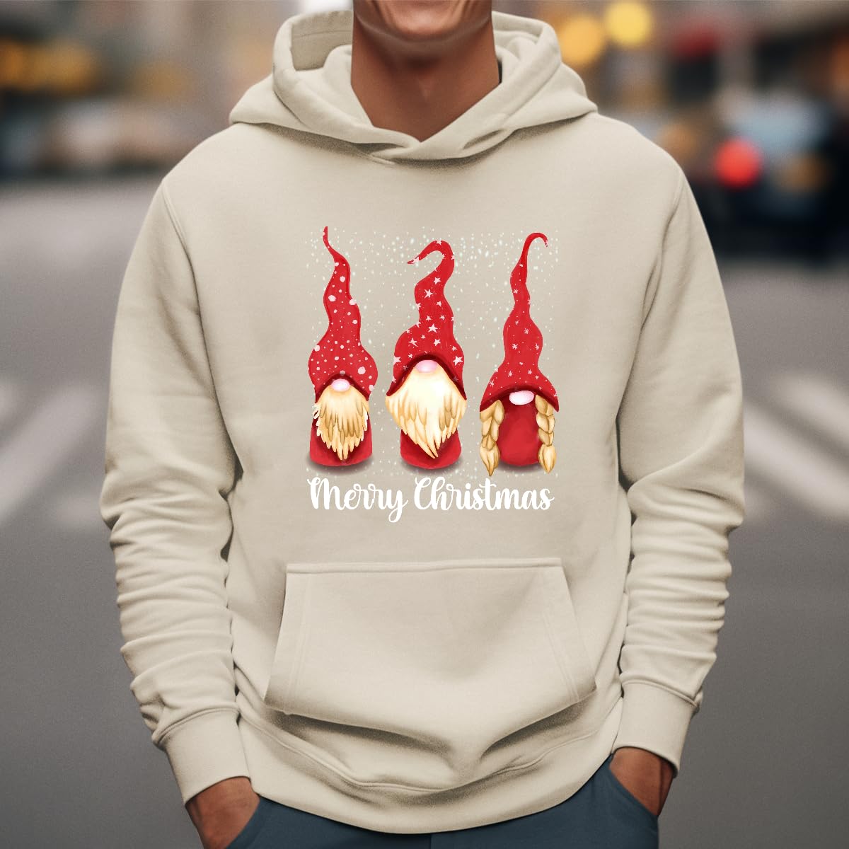 Merry Christmas - Maglione natalizio con gnomo nordico