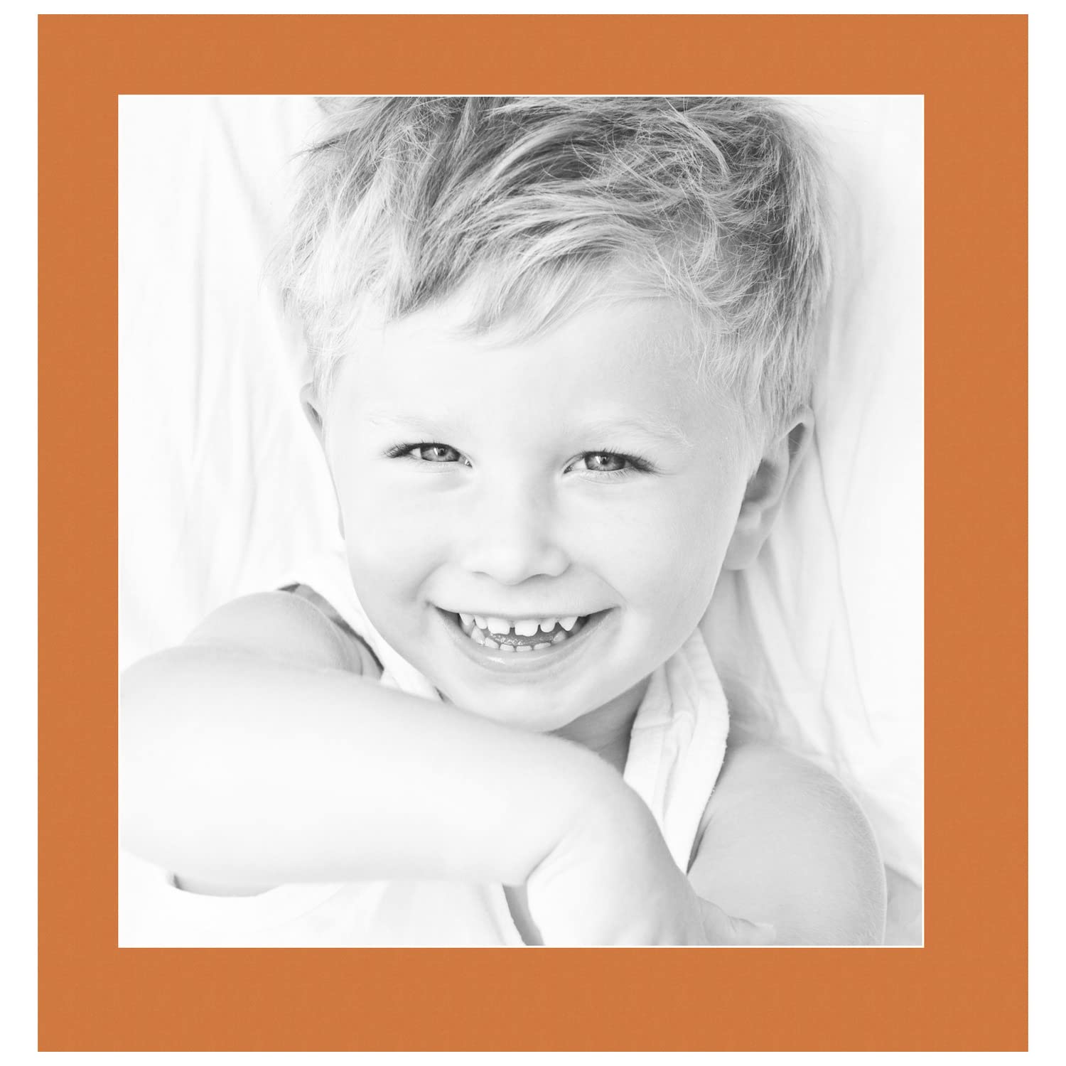 17x18 Tangerine / Octoberfest Custom Mat for Picture Frame with 13x14 opening size (Mat Only, Frame NOT Included)