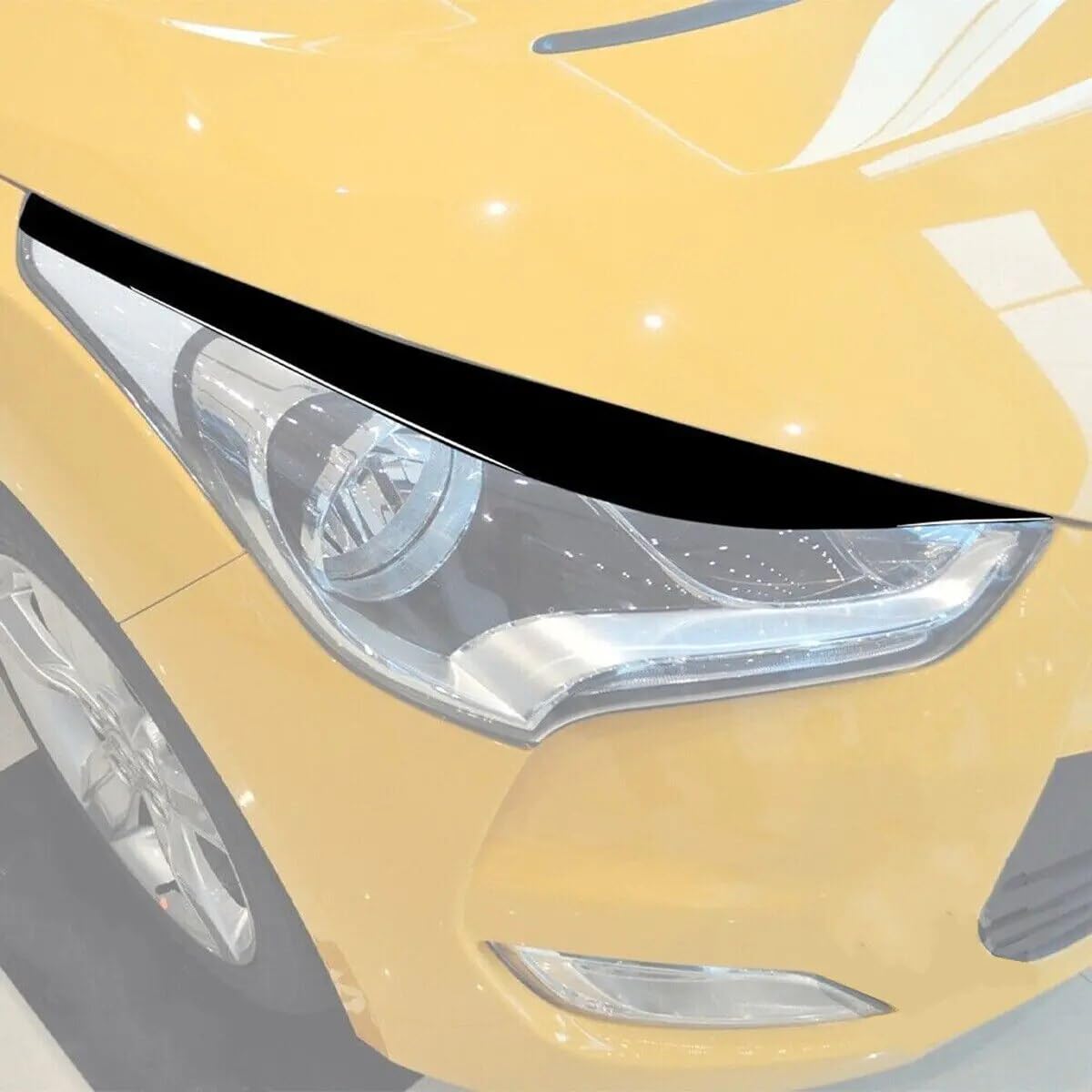 Dla Hyundai, dla Veloster 2011-2017 czarny błyszczący przedni