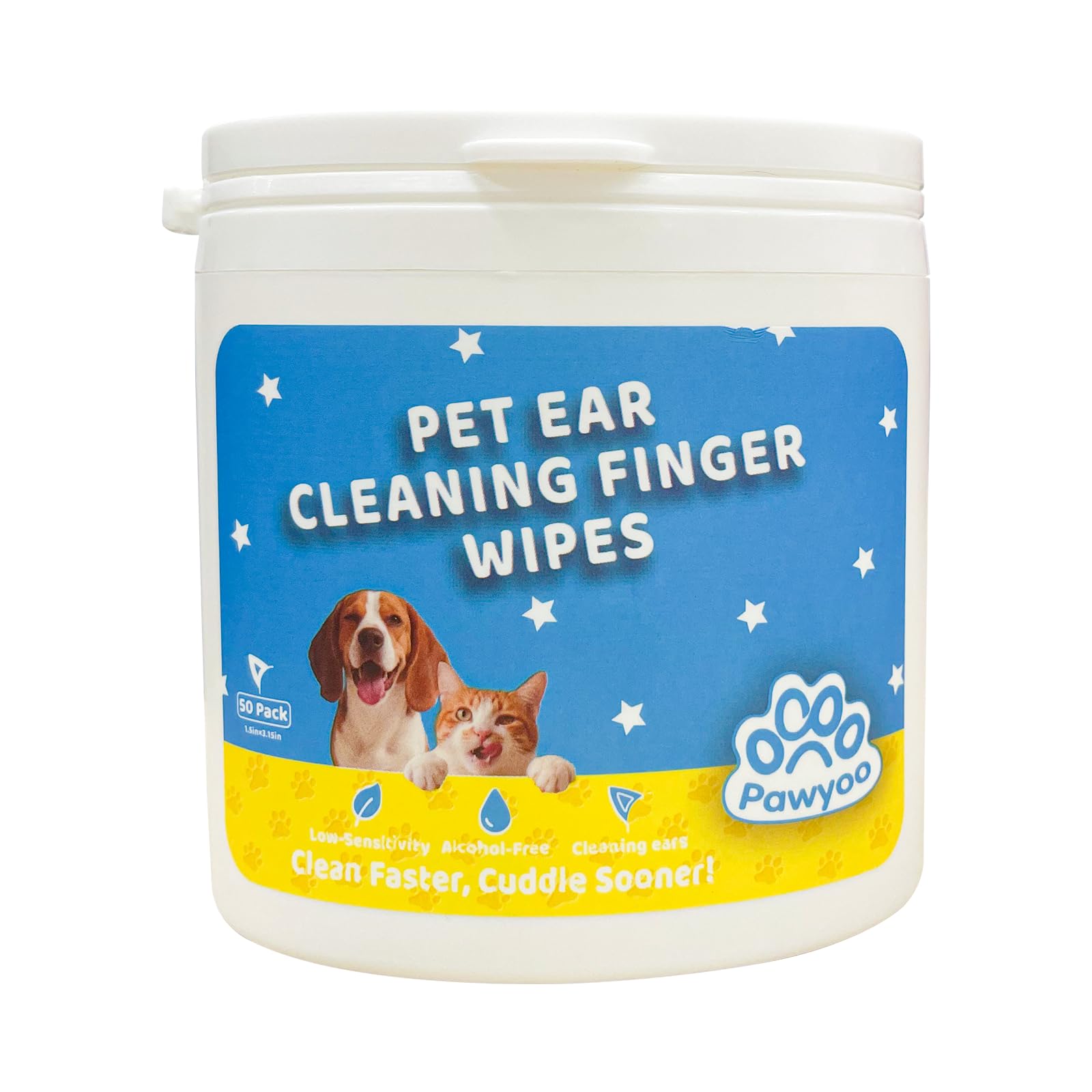 Dog Ear Wipes Ear Wipes for Dogs Cat Ear Wipes Dog Ear Cleaning Wipes Cat Wipes Pet Wipes