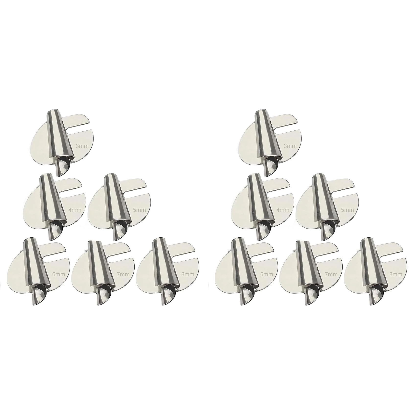 Vjsujehgy 12Pcs Sewing Rolled Hemmer Foot, 3mm-8mm 6 Sizes Wide Rolled Pressure Foot Sewing Machine Presser Foot Hemmer Foot