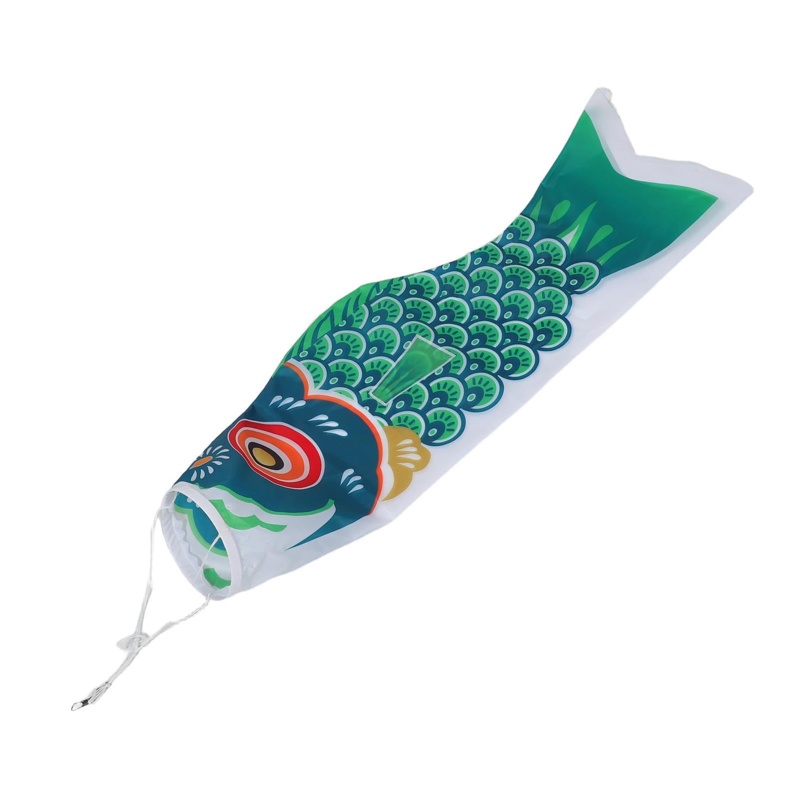 Manga de viento japonesa VILLCASE verde de 100 cm para terraza y bar de sushi
