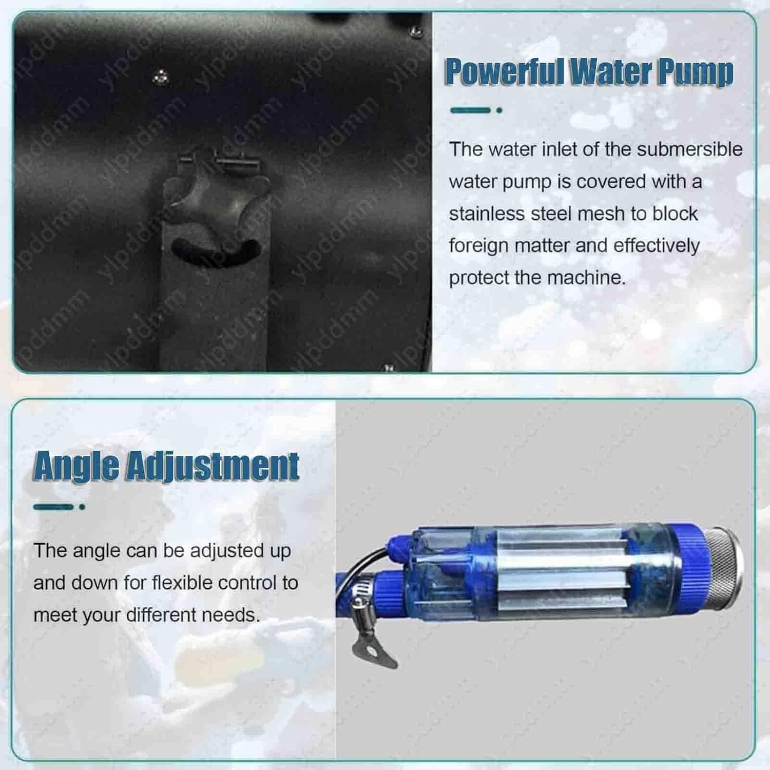 Foam Machine for Party, Stage Jet Foam Making Effect Machine, Summer Pool Water Toys for Kids & Adults, Bubble Machine with 5pcs Foam Granules Black-Rechargeable