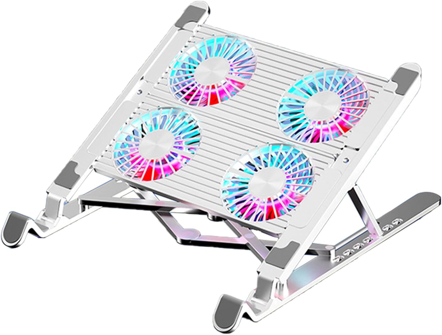 LED Gaming Laptop Cooling Pad Stand External Fan Folding Bracket Gaming Coolers