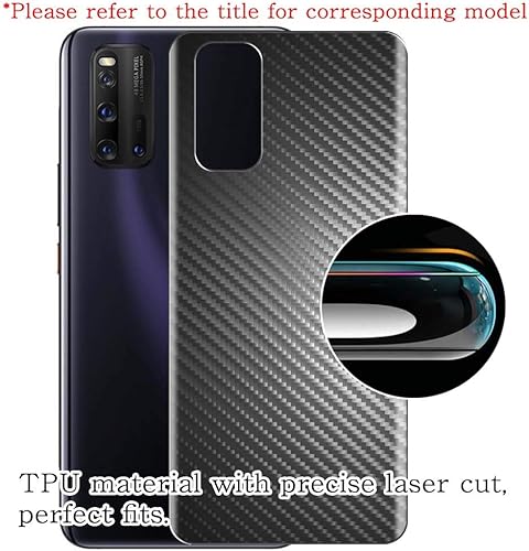 Miniatura 3 de Puccy Paquete de 2 protectores de pantalla trasera, compatible con Samsug Galaxy S21 Ultra 5G cubierta protectora de TPU de carbono negro (no vidrio