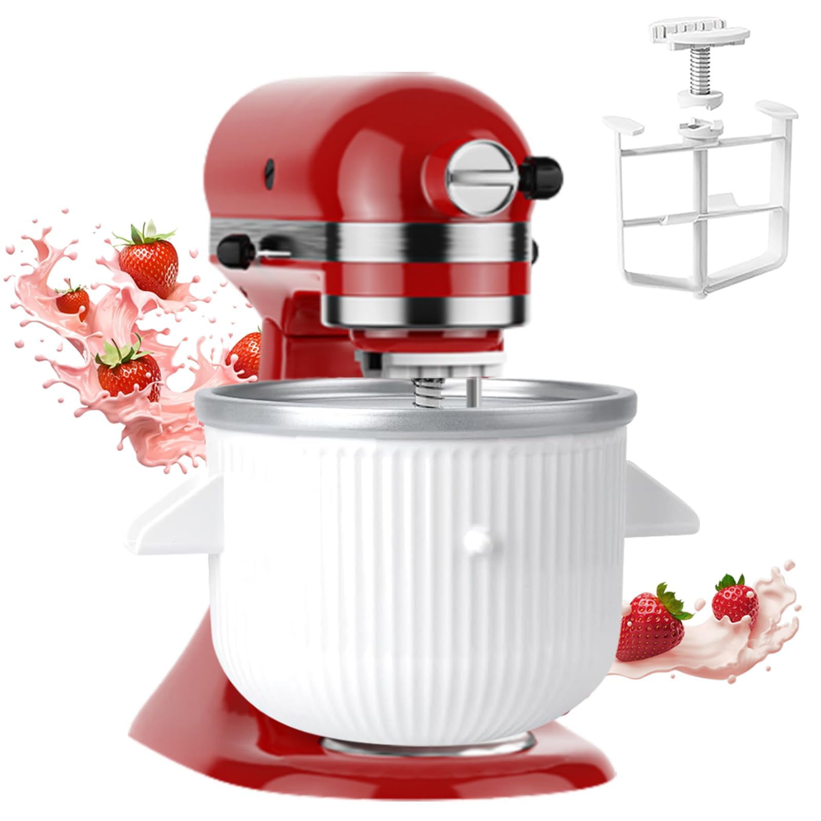 Sorbetière pour KitchenAid 4,5-5,5-6L afin de réussir vos glaces sans cristaux