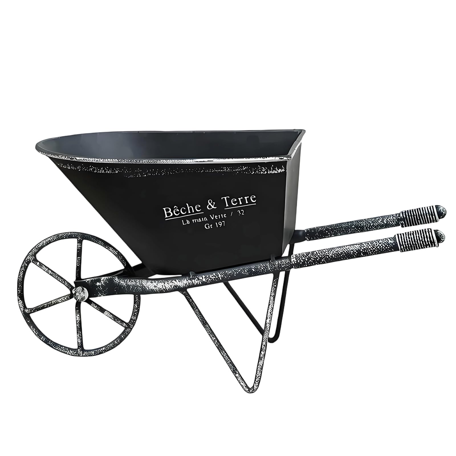 HZGFNBZ Retro Wheeled Planter Iron Flower Container Decorative Flowerpot for Balcony Entrance Wedding Party Arrangements Movable Container