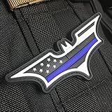Thin Blue Line American Flag Patch - Dark Knight Edition