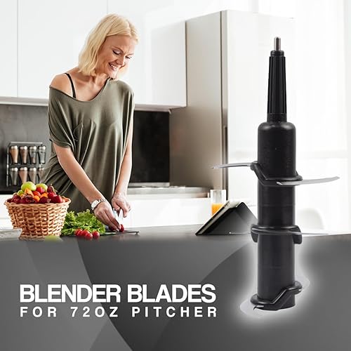 Miniatura 3 de Piezas de repuesto de 6 cuchillas para jarra NJ600 BL660 BL642 Ninja Blender de 72 oz