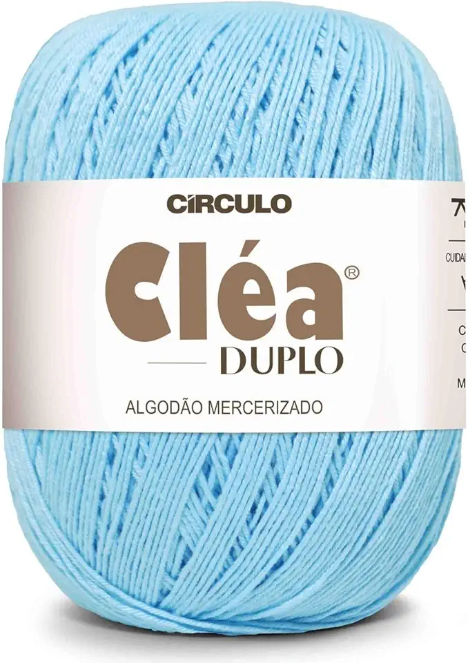 Fio Linha Clea Duplo 508m Círculo 150g Ideal Crochê E Tricô (2151 - CÉU)