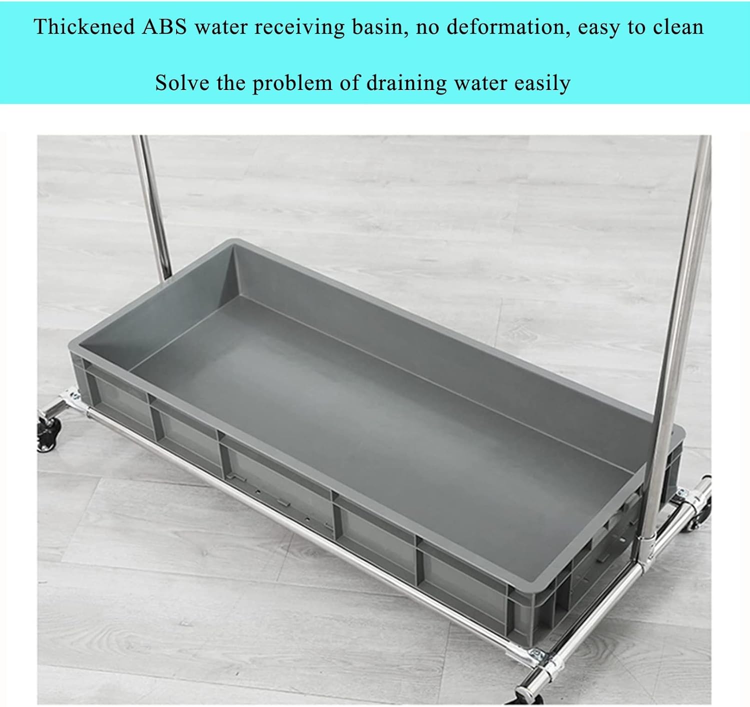 Broom and Mop Rack Can Be Moved,Movable Floor Standing Mop Broom Holder Cleaning Tool Cart,Cleaning Tool Cart,Wet Mop Drain Rack Garden Tool Hanger Shelf with Wheels, Hanging Broom