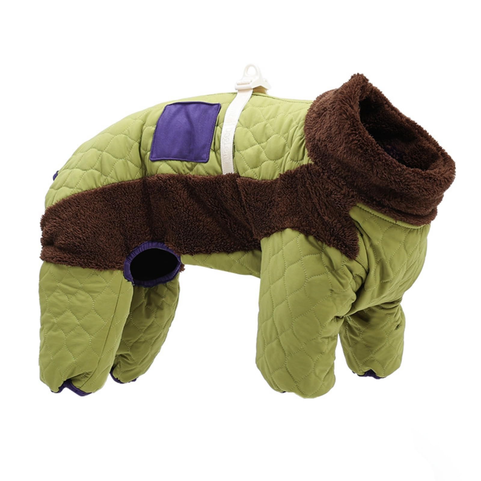 Cappotto per Cani con Tasca Imbottito, 2XL, Verde, Verde