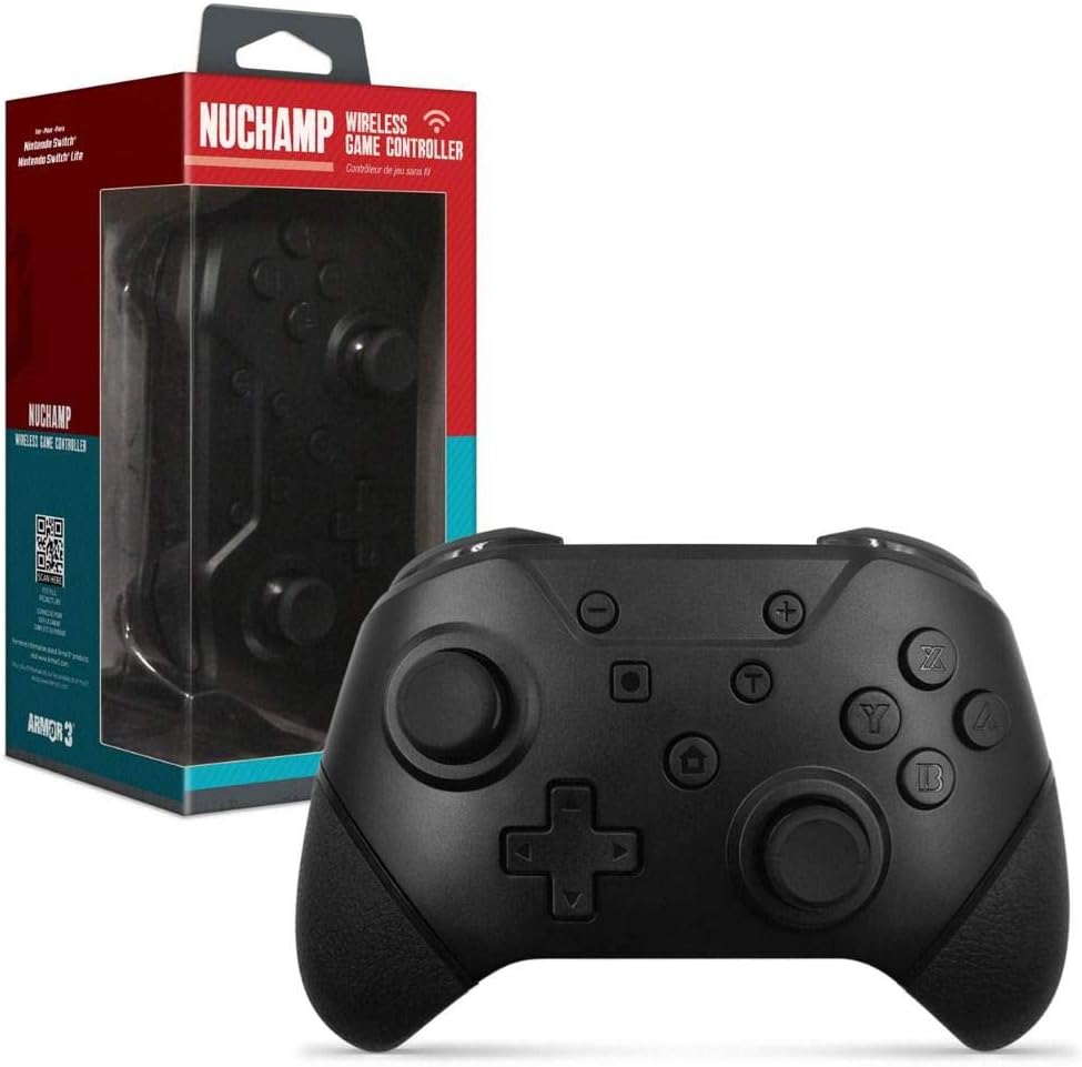 Armor3 "Nuchamp" Wireless Game Controller for Nintendo Switch/Lite (Black) - Nintendo Switch