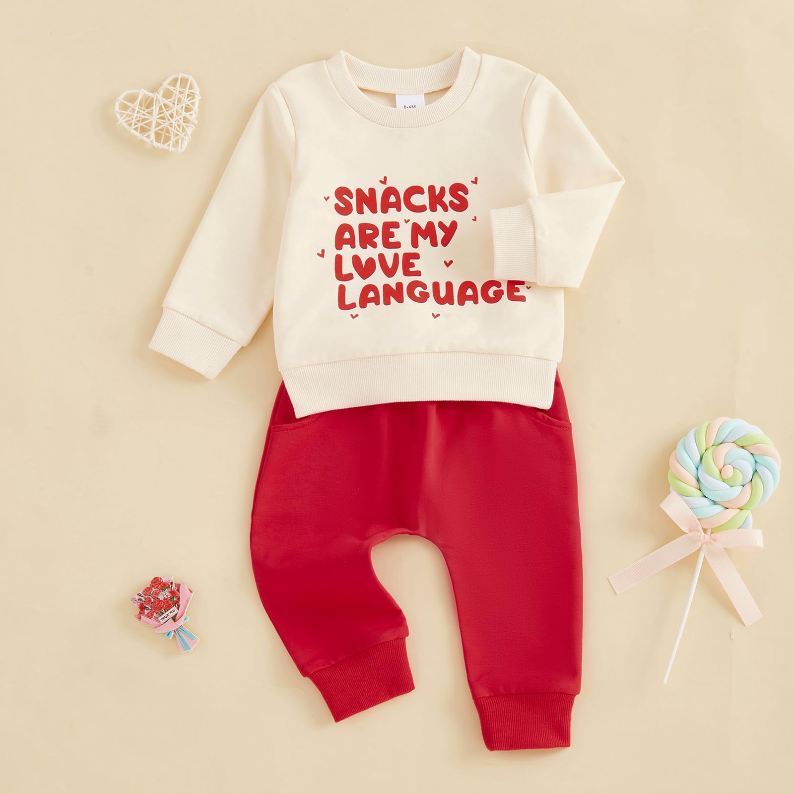 Baby-Kleidungs-Set für Babys, Jungen, mit lustigem Buchstaben, Sweatshirt, Hose, Outfit, Kleinkind, Winterkleidung, 6 12 18 Monate, 2T, 3T