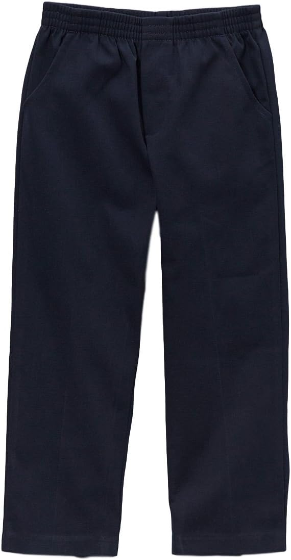 unik Boys Uniform Pull-On Pants, Elastic Waist Trousers, Kids Comfort Twill Pants, Check Size Chart for Best Fit - Image 4