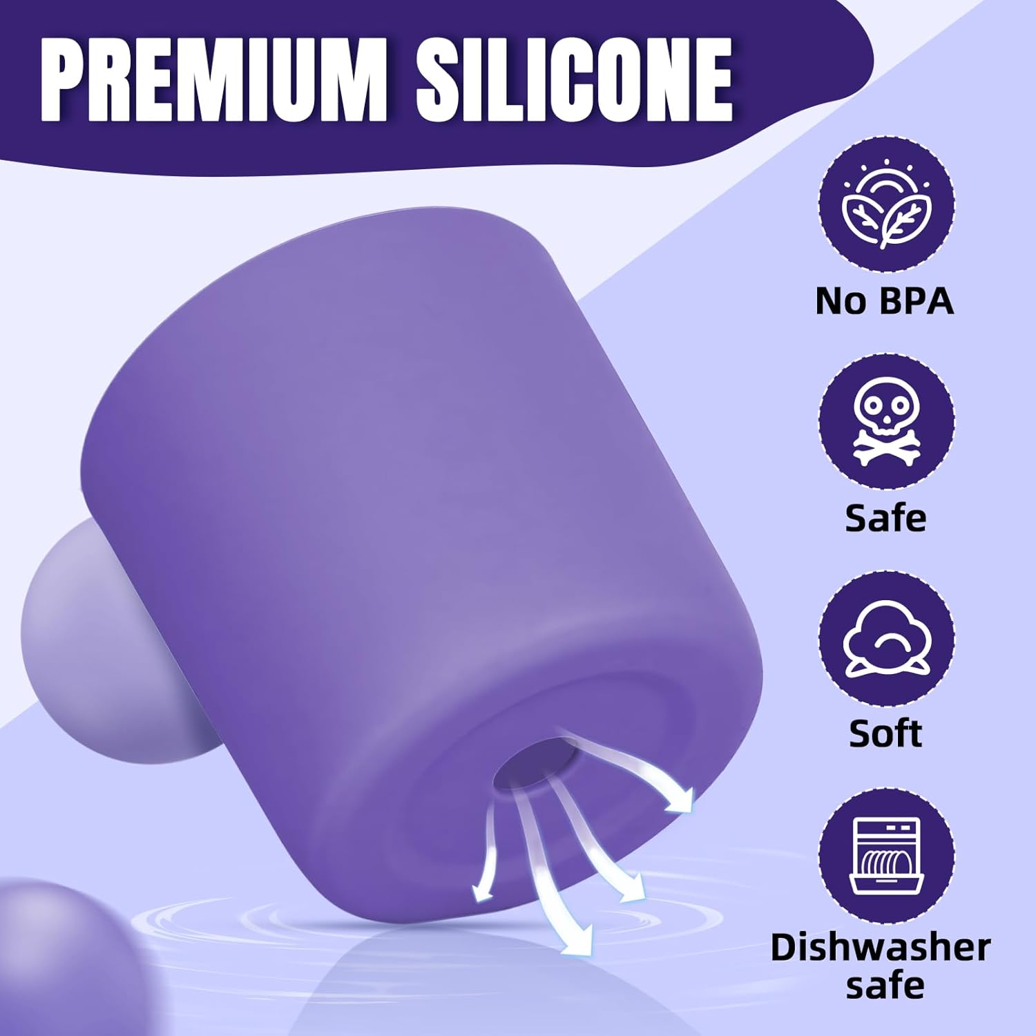 Silicone Higher Boot Compatible with Owala 30oz & 40oz FreeSip Sway Bottles & Tumblers, Large Protection Anti-slip Bottom Cover Sleeve for Freesip Sway Tumbler and Bottle - Image 4