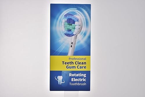 Miniatura 10 de TEETHEORY Cepillo de dientes eléctrico giratorio para adultos con 8 cabezales de cepillo (2 tipos), 4 modos de limpieza profunda cepillo de dientes