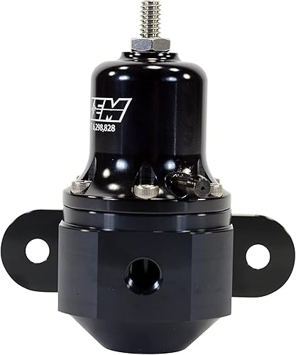 AEM Regulador de presión de combustible 25-305BK (ajustable universal), 1 paquete