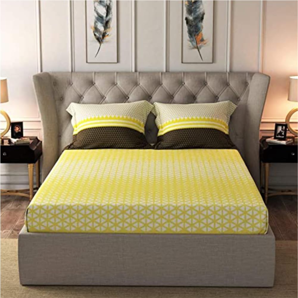 Urban Space Divine King Bedsheet - 100% Cotton -8 Urban Space Divine King Bedsheet - 100% Cotton -8