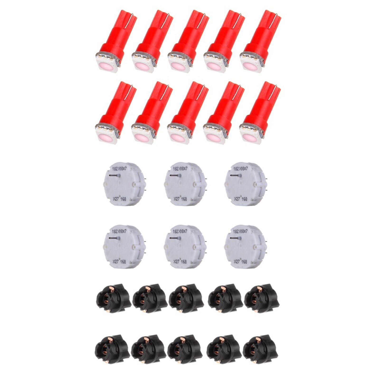 LBRST 6 x X27.168 25 168 XC5 168 X15 168 White 168 Stepper Motor 10 x T5 1-5050-SMD Pink 74 73 2721 Instrument Lights 10 x T5 74 73 2721 Twist Lock Socket