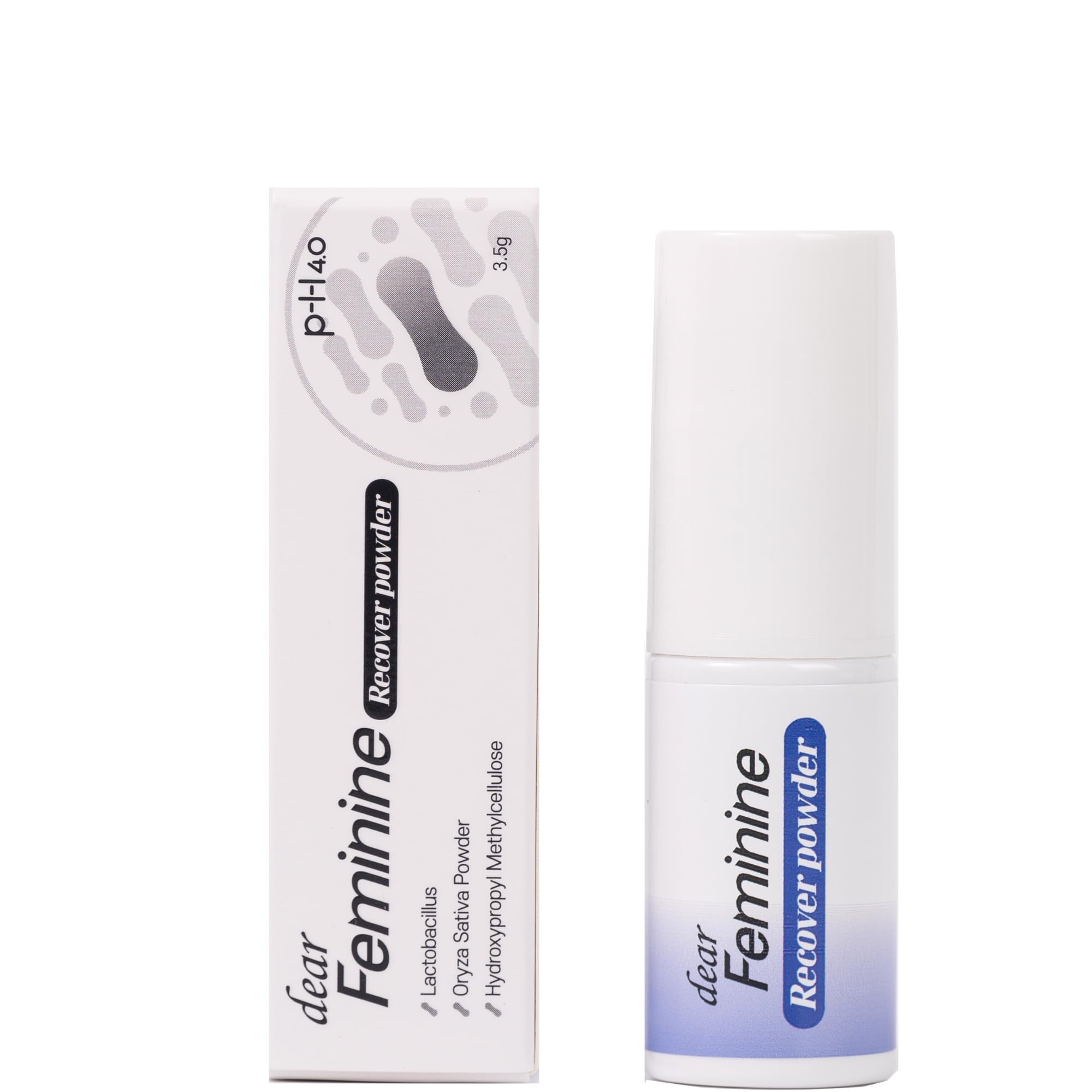 pH4 Dear Feminine Recover Powder Feminine Probiotic Mist Powder for Y-Zone Care Direct Spray for pH Balance Freshness