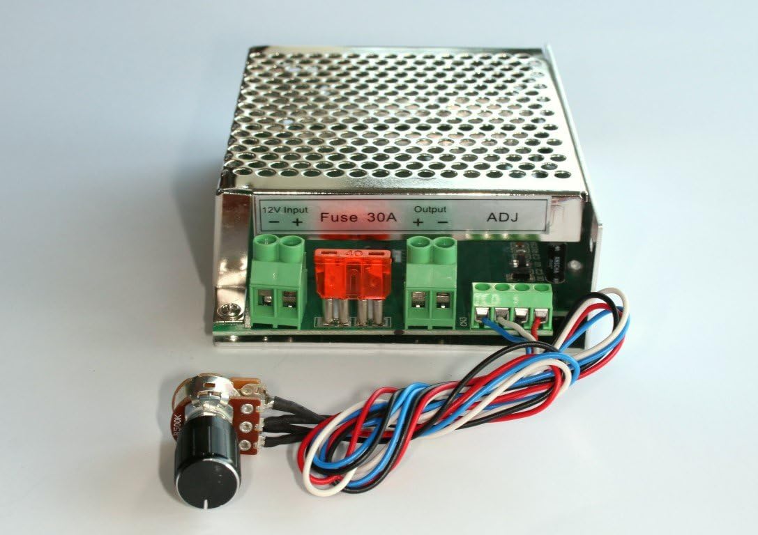 30 Amp (12-14VDC) LED Dimmer PWM DC Lighting Dimmer Controller for LED Incandescent Auto RV Marine Aircraft Interior Lighting