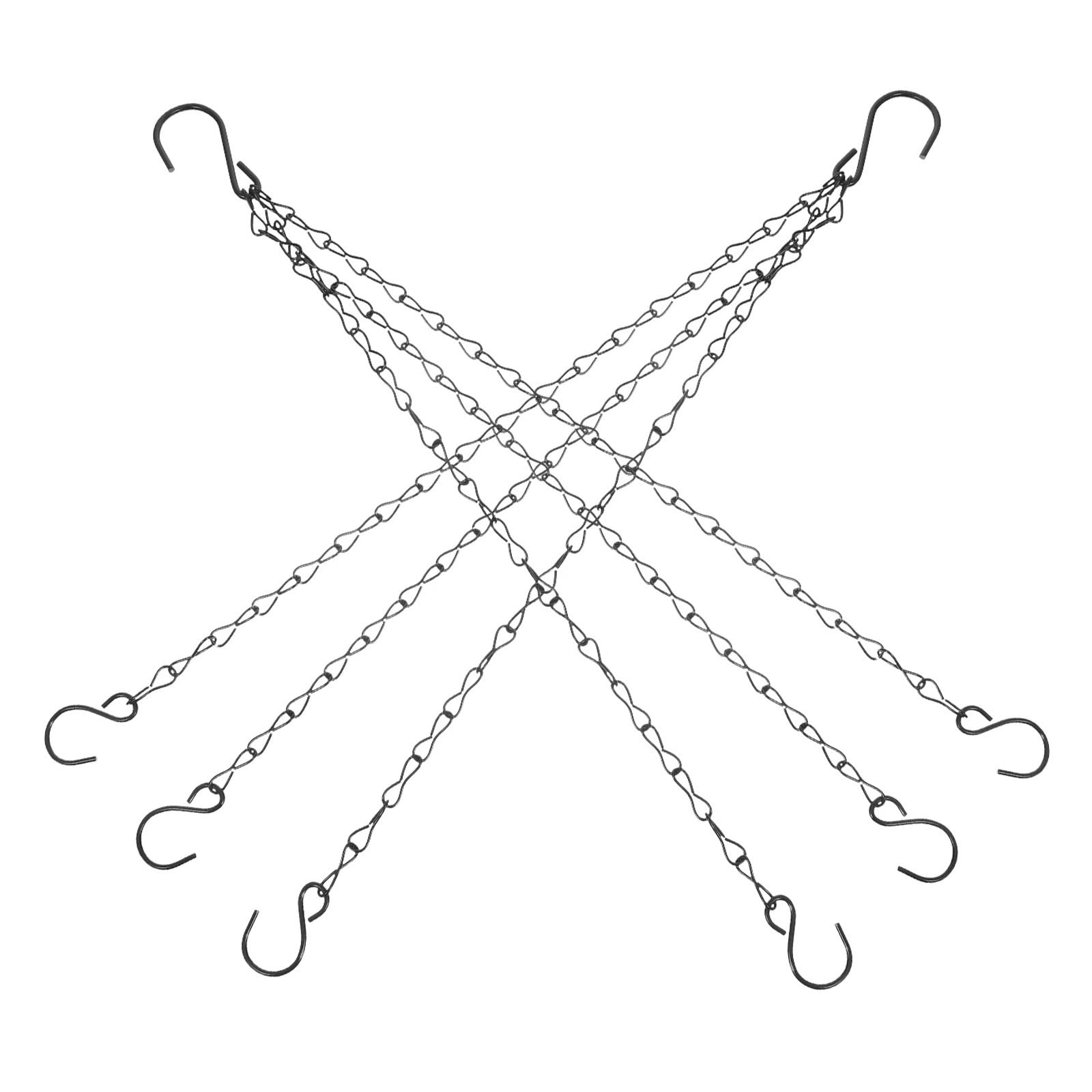 WUYXTO 4Pcs Flower Basket Hanging Chain Iron Plant Pot Lantern Decorative Chains Easy Installation For plant
