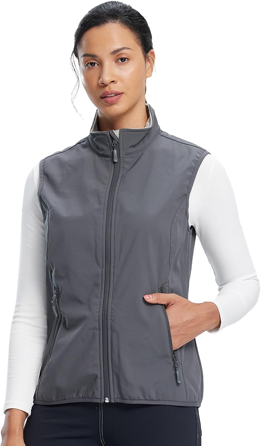TOWN&FIELD Women’s Lightweight Vest Softshell Sleeveless Jacket Outerwear Zipper Pockets Running Hiking Golf TOWN&FIELD Women’s Lightweight Vest Softshell Sleeveless Jacket Outerwear Zipper Pockets Running Hiking Golf