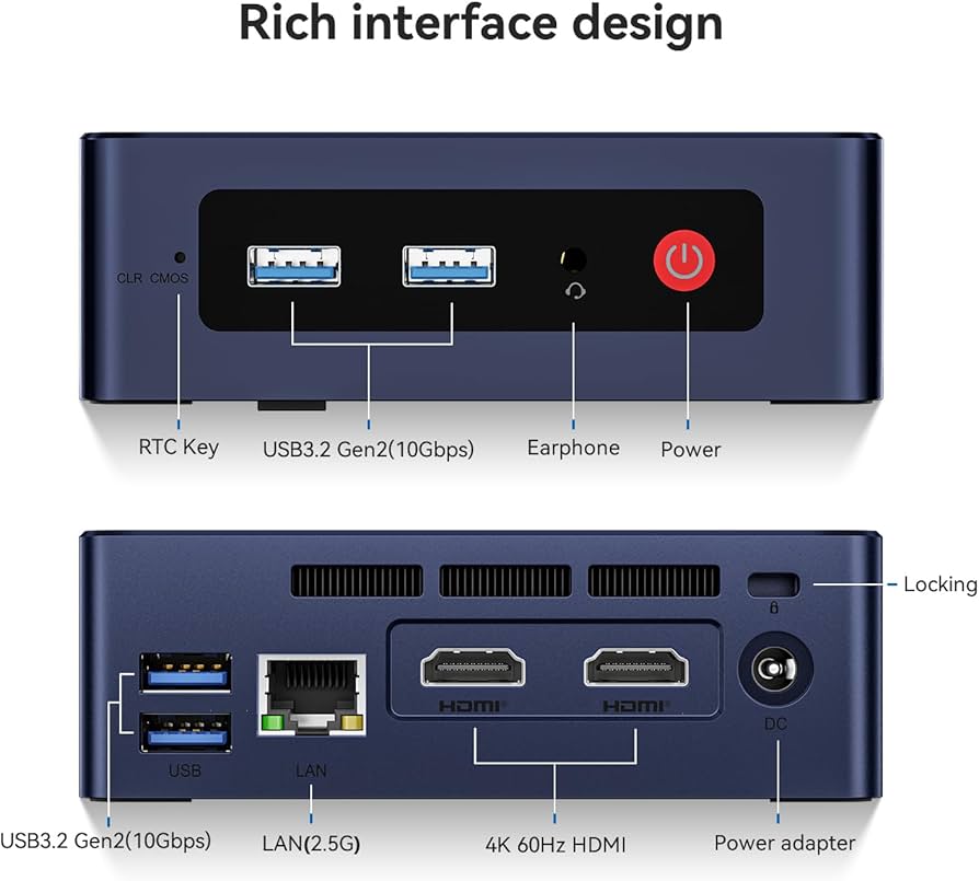 ミニPC Beelink EQ12 intelN100 mem16GB SSD500GB Amazon.com: Beelink MINI S12 Mini PC with N95 Processor, 16G DDR4