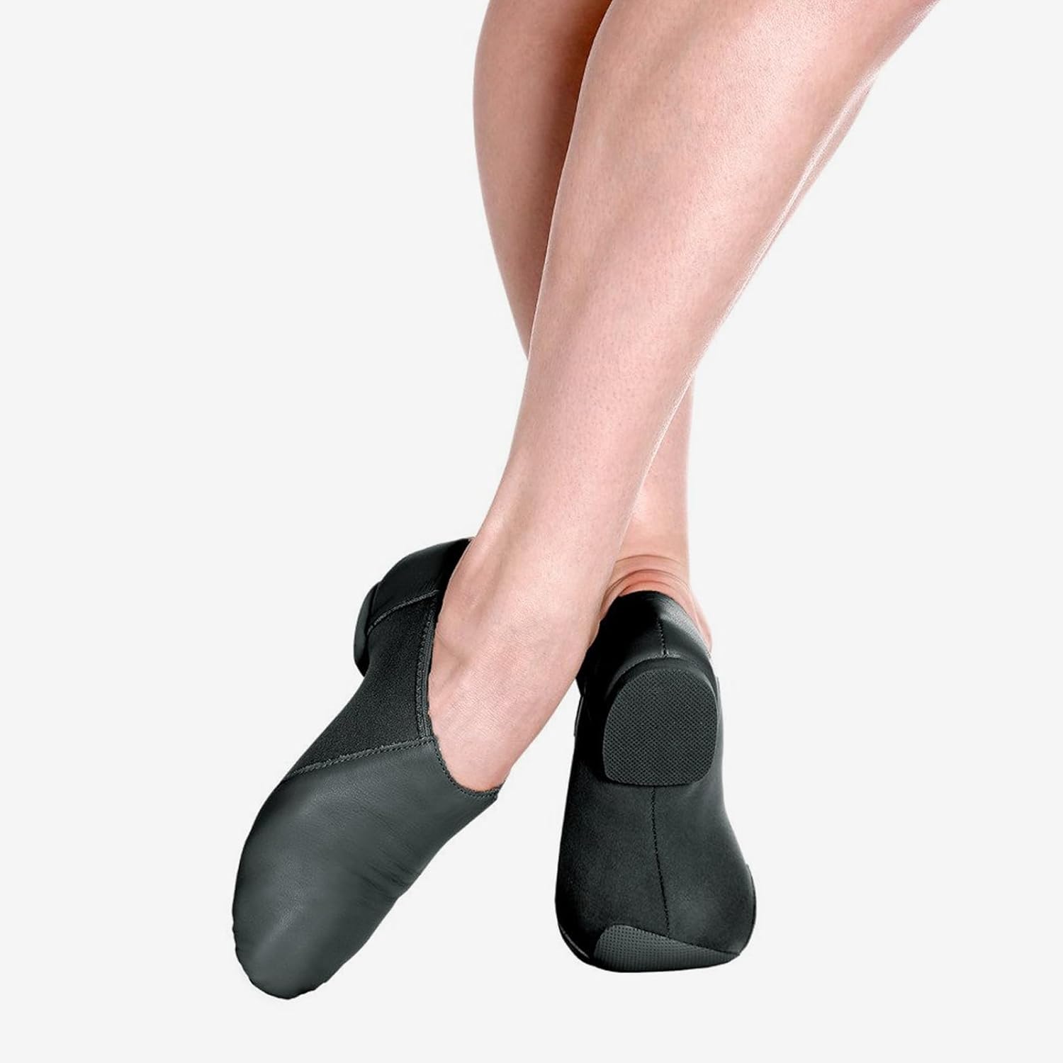 So Danca Jazz Leather Shoe with Arch Hugging Neoprene - JZ43 Java