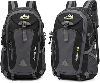 Mochila para Trilha Bolsa para Trilha Unissex Impermeável Esportes para Esportes e Dia a Dia Resistente Acampamento