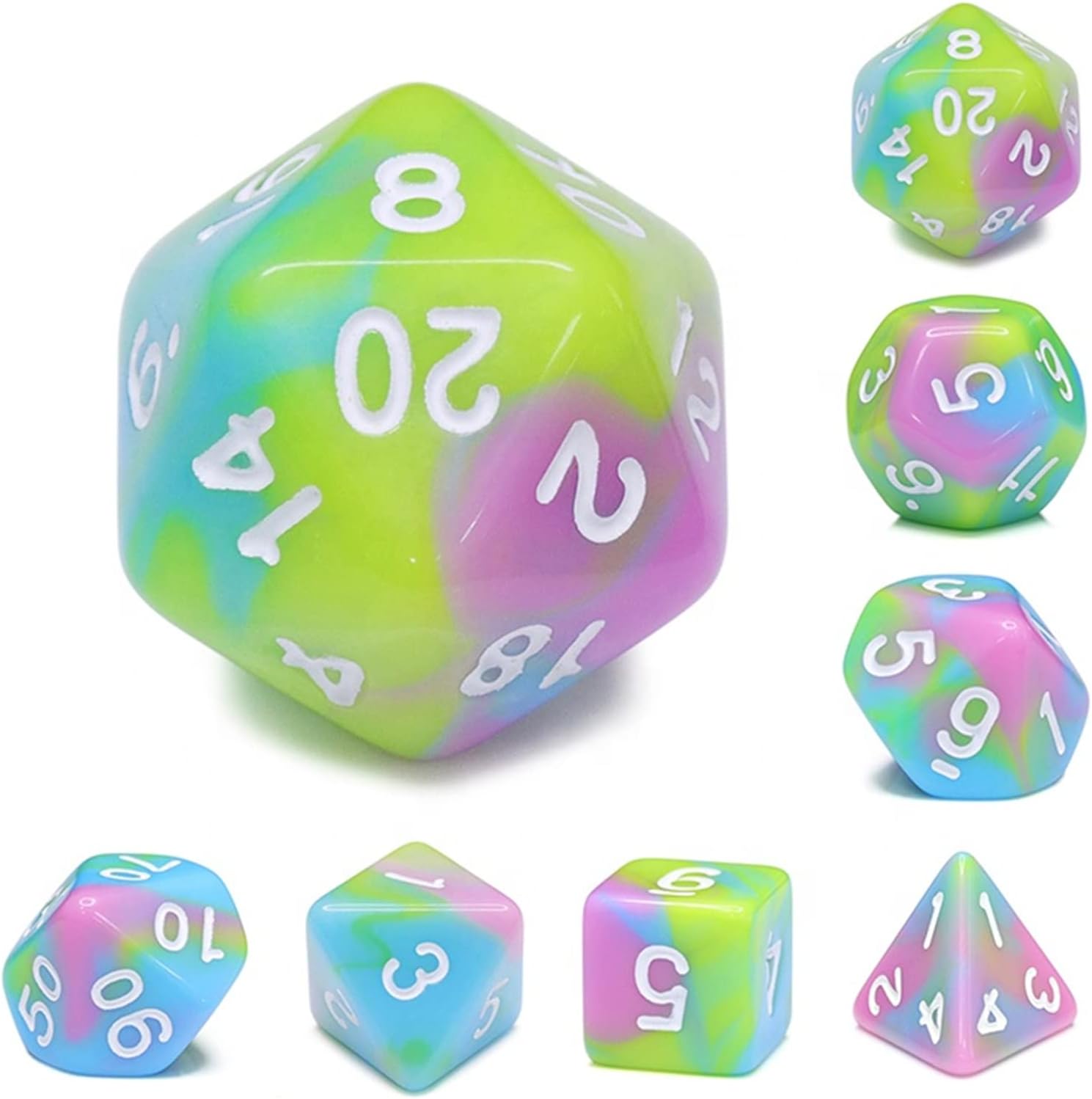 Candy Role Playing dice Set Toys & Games