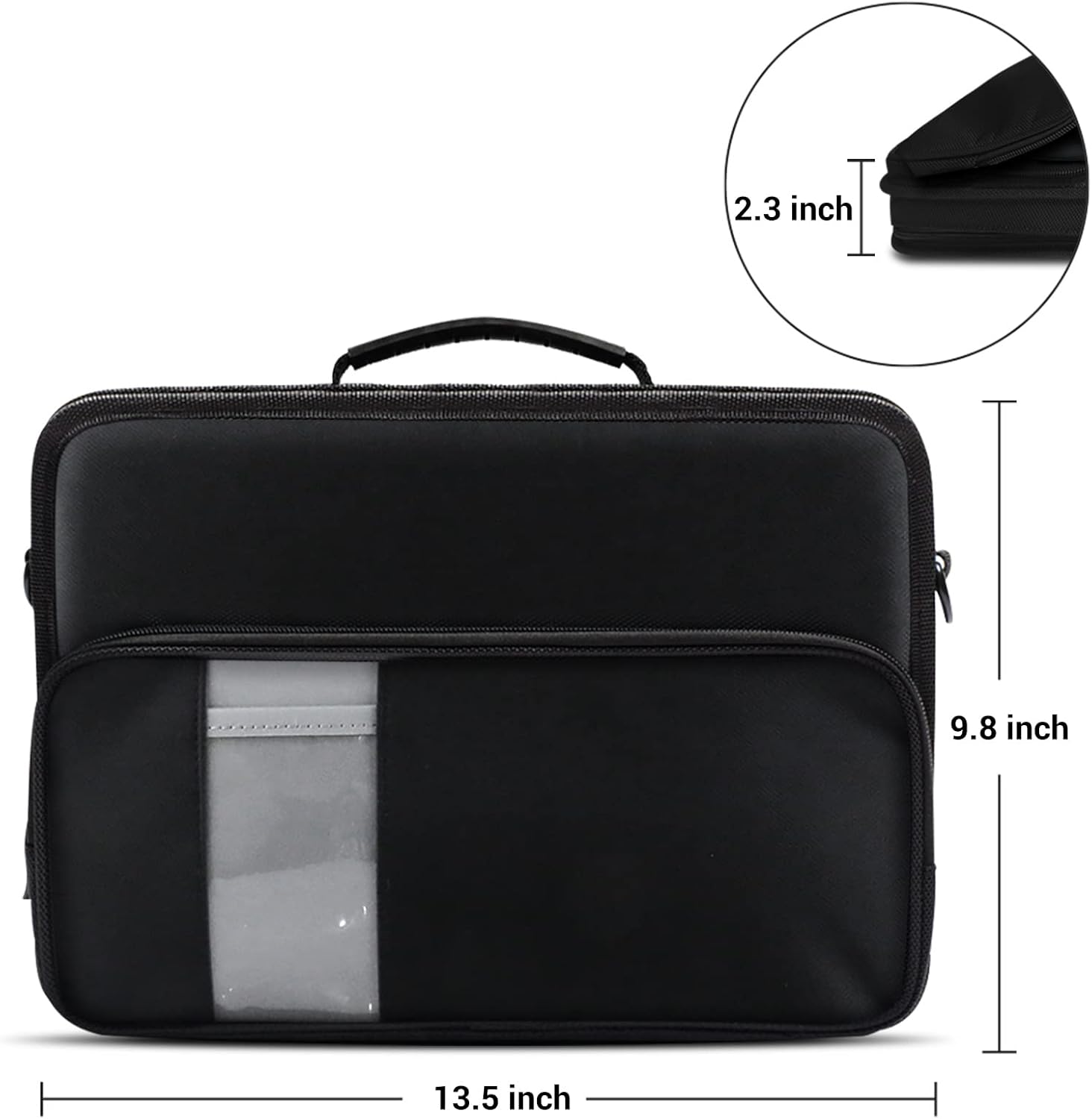 iBenzer Stay in 11 Inch Shockproof Protective Always On Laptop Sleeve Case for 11.6 MacBook, Chromebook, Ultrabook, Black LS-BPS-0111BK - Image 2
