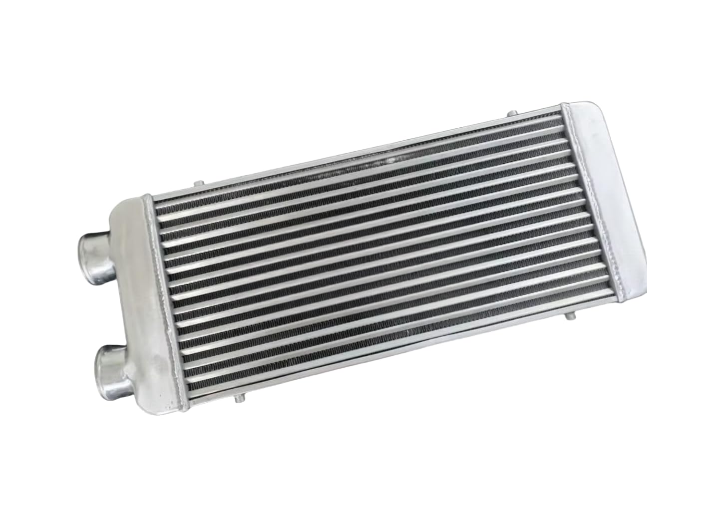 Intercooler aluminiowy Aluminiowy intercooler turbo 600x300x70mm po tej samej stronie 76mm 3" rura wlotowa/wylotowa Jednostronne mocowanie z przodu