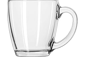 Anchor Hocking 15.5-Ounce Tapered Glass Coffee Mug (Pack of 6)