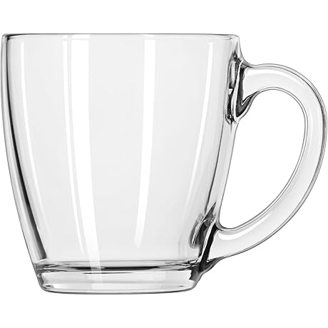 Anchor Hocking 15.5-Ounce Tapered Glass Coffee Mug (Pack of 6)