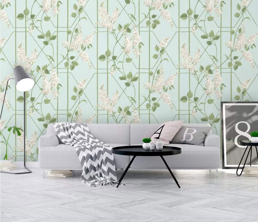 3DFlower Rattan Pattern 21602 Wall Paper Print Decal Deco Wall Mural Self-Adhesive Wallpaper AJ US Sinsin (Wovenpaper No Glue, 【205”x114”】 520x290cm(WxH))