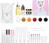 Lip Gloss Making Kit, Lipstick Making Kit Girls Lip Gloss Kit Moisturizing Lip Stain Handmade Set Homemade Lip Balm Set With Glitters Make Your Own Lip Gloss Kits For Girls Women