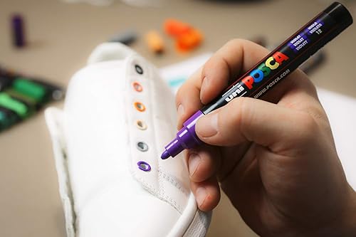 Miniatura 5 de uni-ball 181741 Uni POSCA Marcador con punta extrafina 0.028 in Ancho de línea Glacier Blue Blue