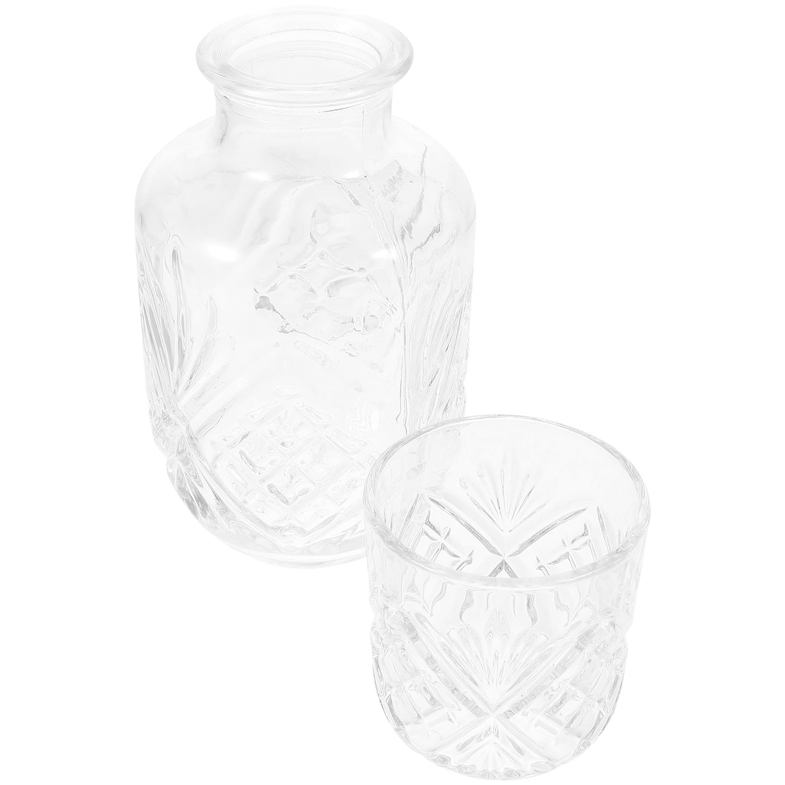 SOIMISS Juego de Vasos para Cócteles Creativos de Plástico Transparente, Taza de Bar Multifuncional para Té y Leche, Diseño Moderno para Uso en Hogar y Restaurante, Set Individual de Bebida Decorativa