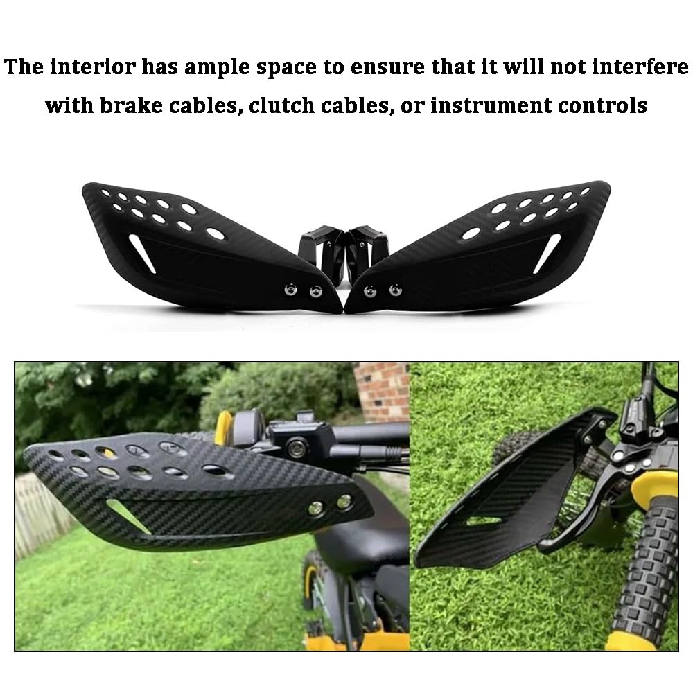 Paramani Moto per Honda NX650 NX 650 JX Dominator, Antishock Antivento Impermeabile Durevole Motocicletta Paramani Flusso d'Aria Scudo,A