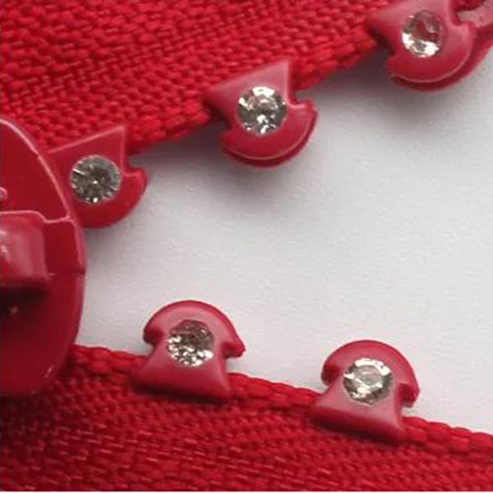 50cm Resina Diamantes de imitación Cremallera número 5 Una Sola Abierta Vestido de Princesa Bolso Abrigo de Piel Chaqueta Accesorio
