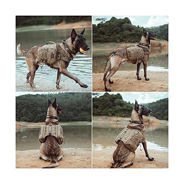 EXCELLENT-ELITE-SPANKER-Dog-Pack-Hound-Dog-Saddle-Bag-Backpack-for-Travel-Camping-Hiking-Medium-Large-Dog-with-2-Capacious-Side-PocketsRGN EXCELLENT ELITE SPANKER Dog Pack Saddle Bag Backpack for Travel, Camping, and Hiking