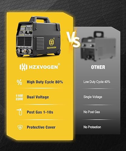 Miniatura 8 de H HZXVOGEN Soldador TIG 200A, soldador de alta frecuencia 110220V TIGMMA 2 EN 1 soldador con máquina de soldadura TIG de gas poste