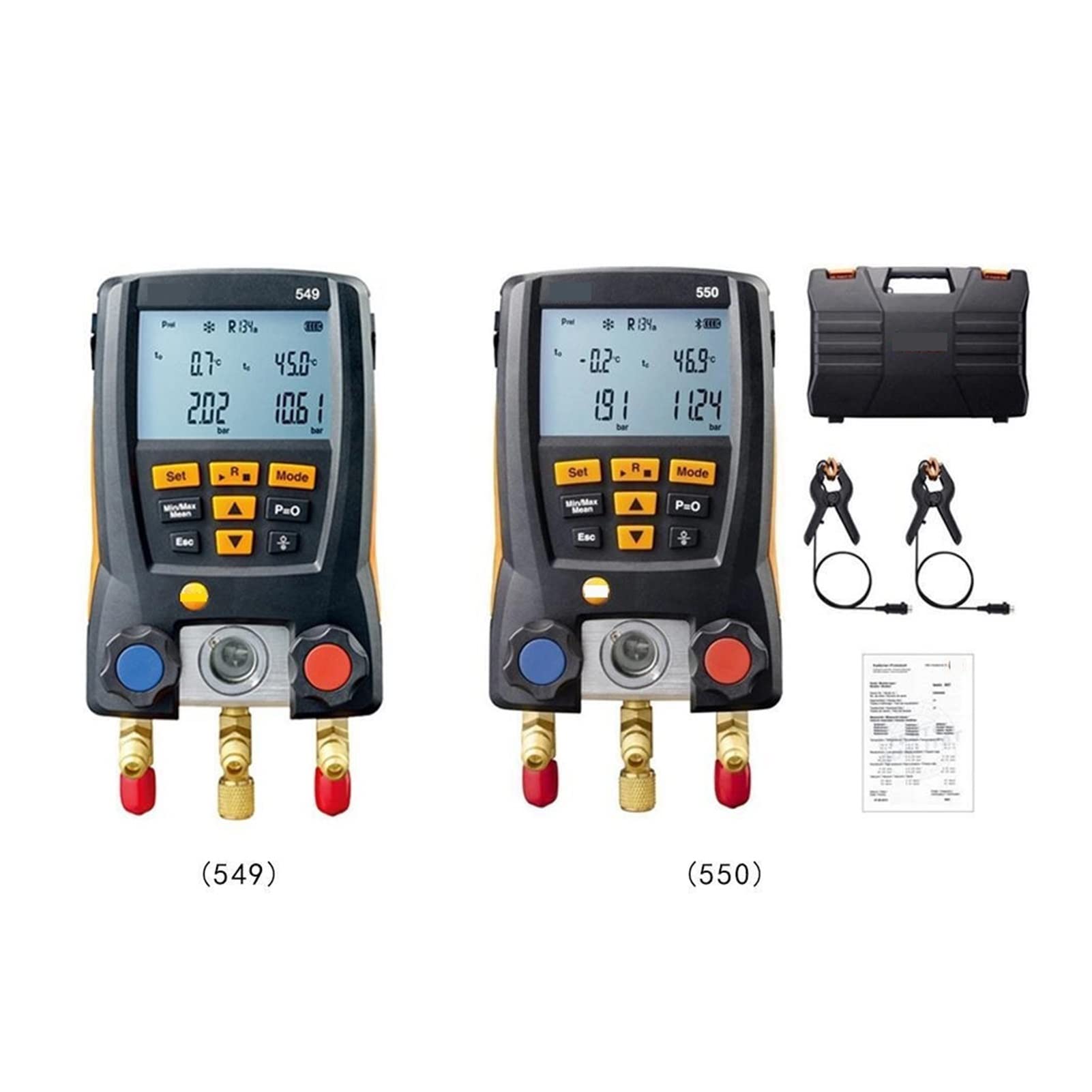 Digital Manifold Gauge Refrigeration Air Pressure Gauge For Refrigerant Manifold Gauge Set(B)