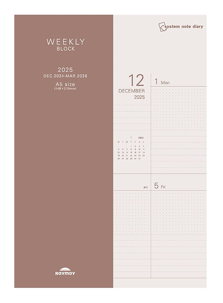 Amazon.co.jp: レイメイ藤井 手帳 2025年 スケジュール帳