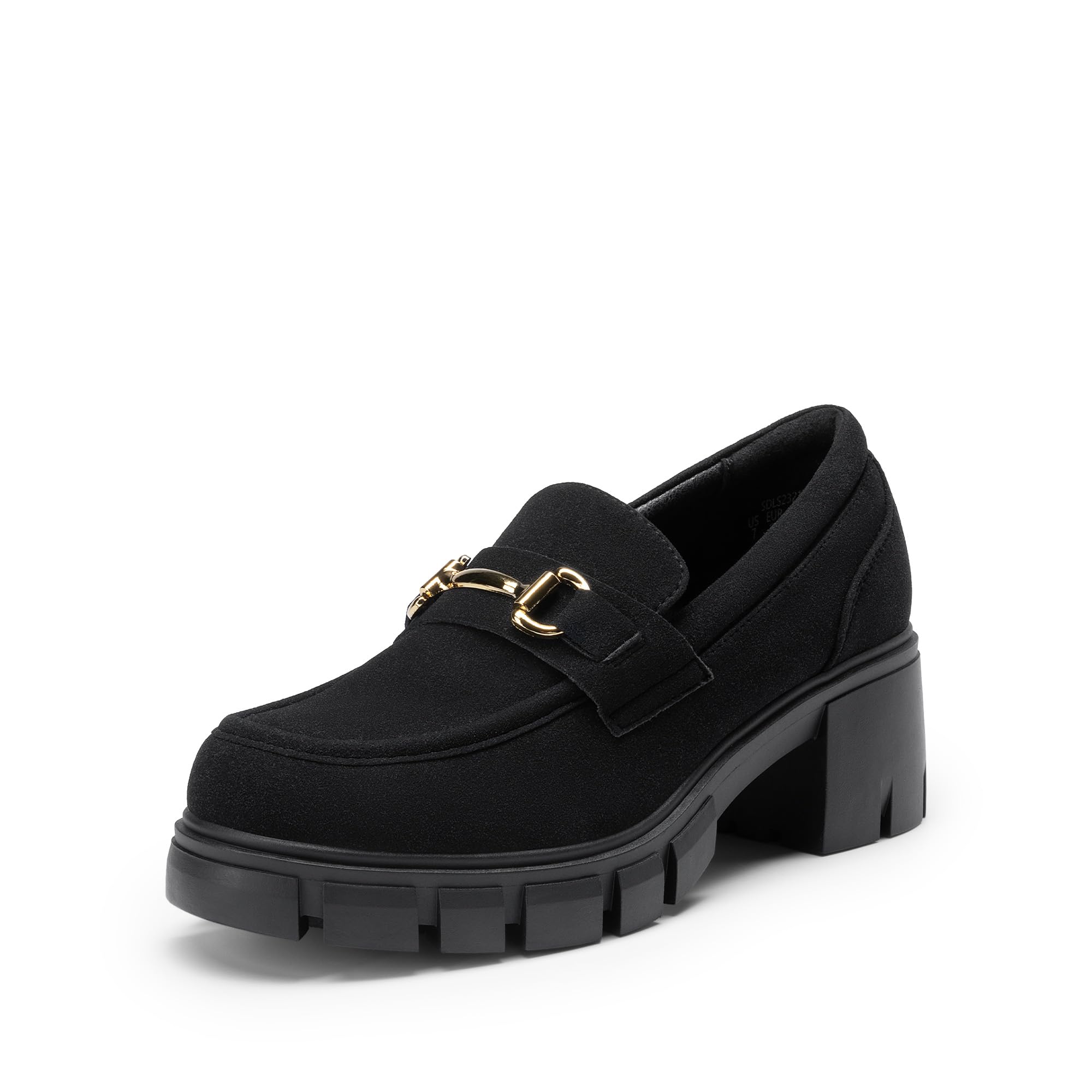 DREAM PAIRS Women's Platform Chunky Loafers